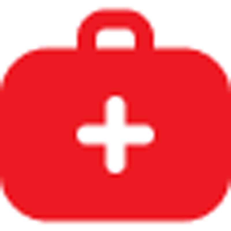 Medical travel assistance icon