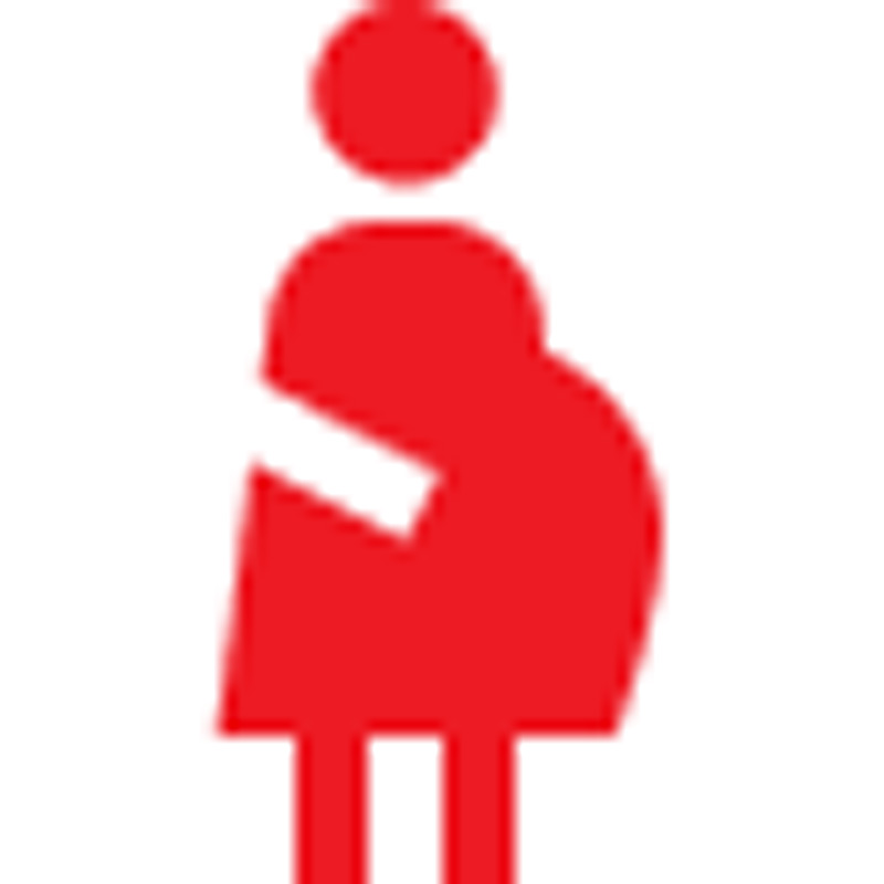 Pregnant passenger travel guidance icon
