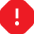 Icon warning important travel information